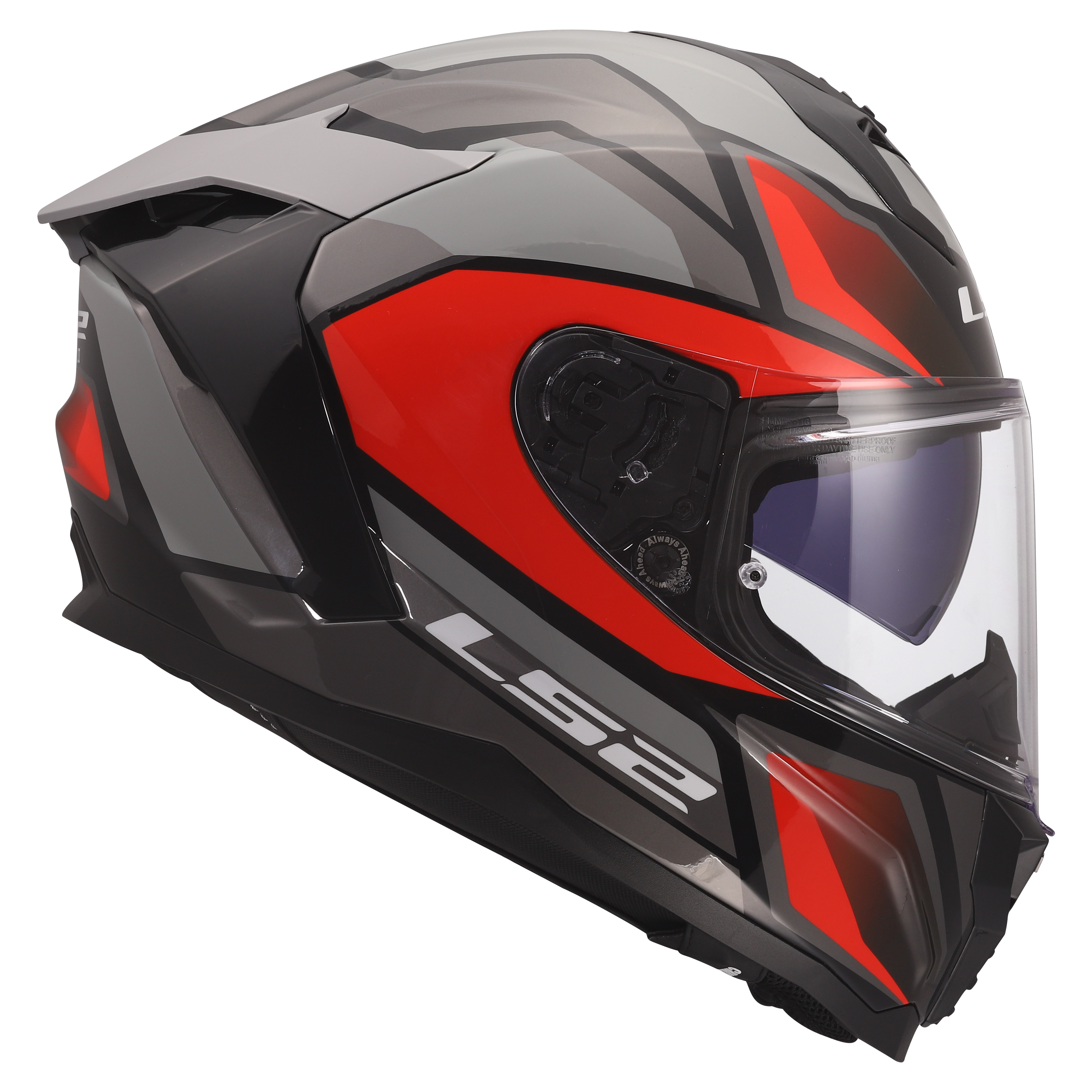 LS2 FF817 CHALLENGER II VIPER GREY RED 168170732 (2)